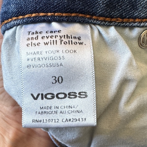 Vigoss Ace Straight Leg Women’s Jeans Size 30 Distressed - Picture 4 of 13